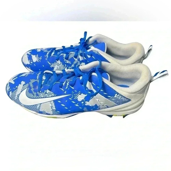 Nike Vapor Untouchable Shark 3 Cleats 12 Blue Gray White Fastflex - Picture 5 of 12